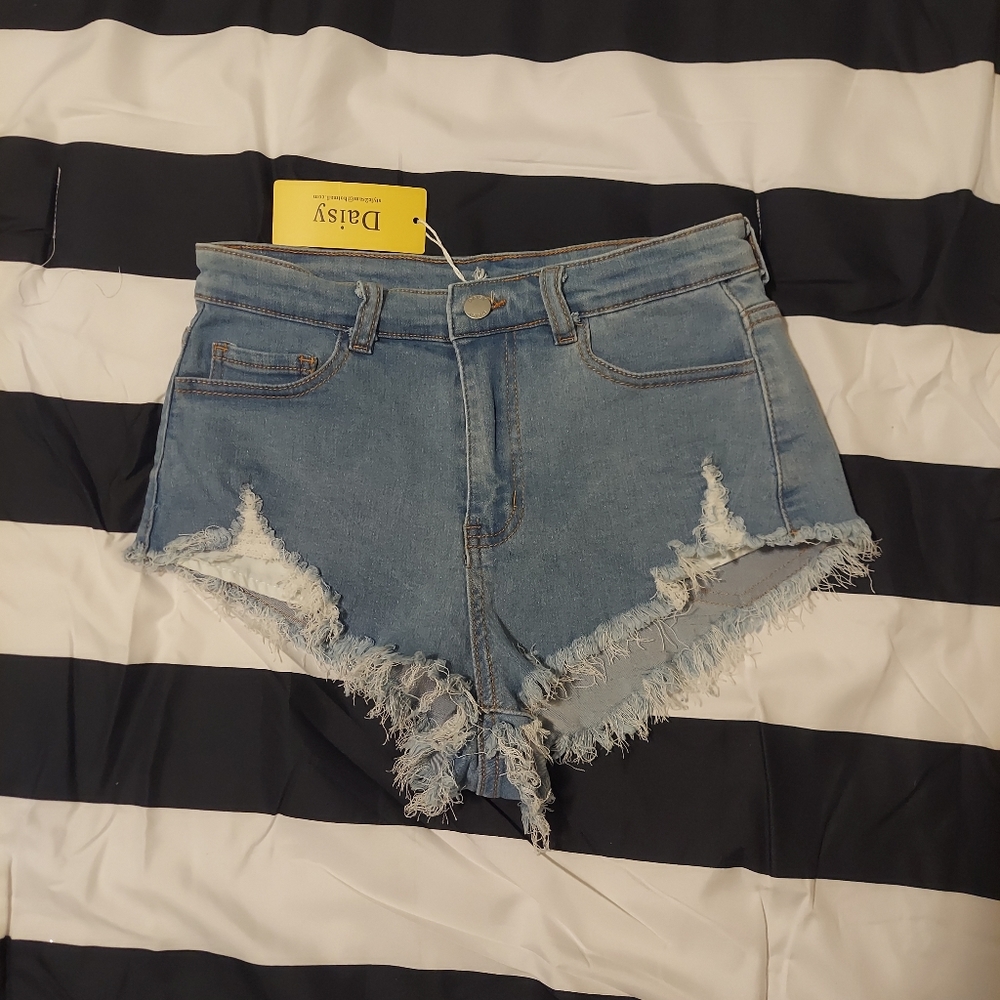 High rise booty shorts